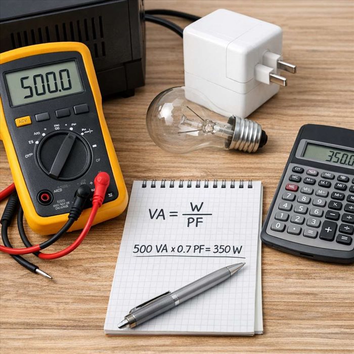 Comment convertir des volts-ampères en watts ? Guide simple
