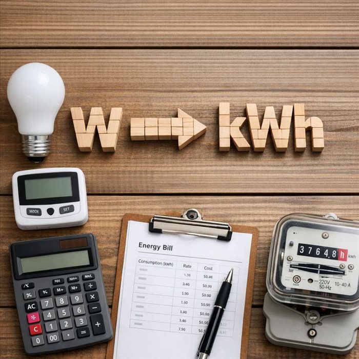 Convertir des watts en kWh : méthode simple et rapide