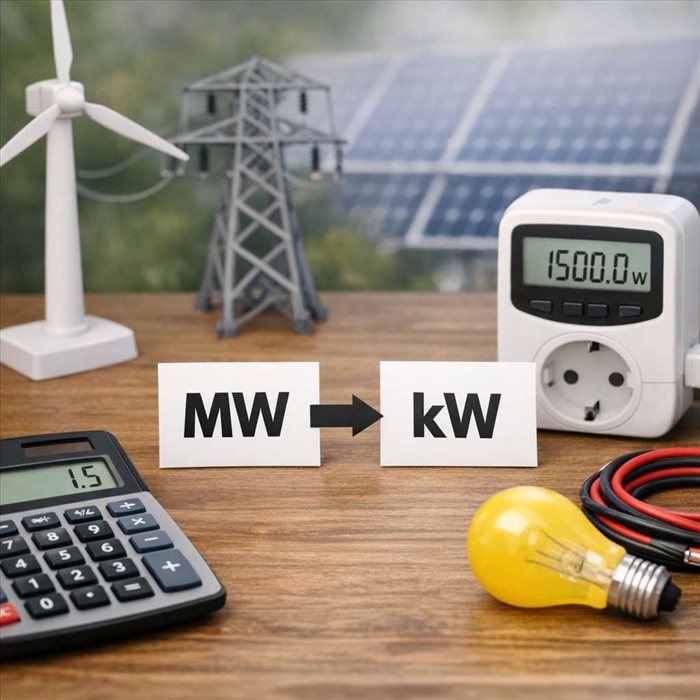 Comment convertir des mégawatts en kilowatts ? Guide simple et rapide