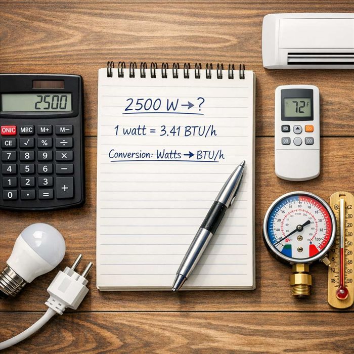 Convertir des watts en BTU/h : méthode simple et rapide