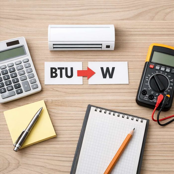 Convertir des BTU en watts : méthode simple et exemples