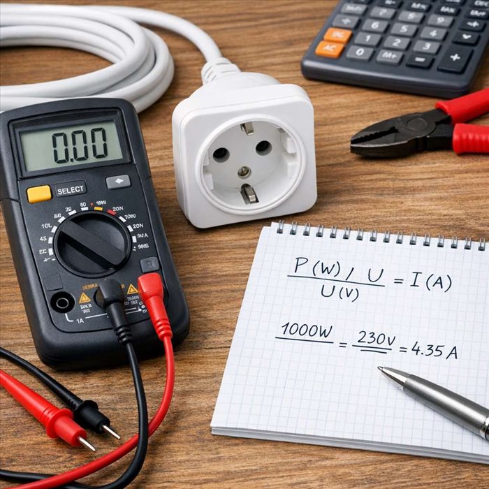 Convertir des watts en ampères sur 230 V : méthode simple