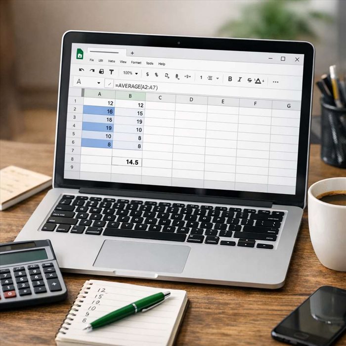 Calculer une moyenne sur Google Sheets : méthode simple et rapide