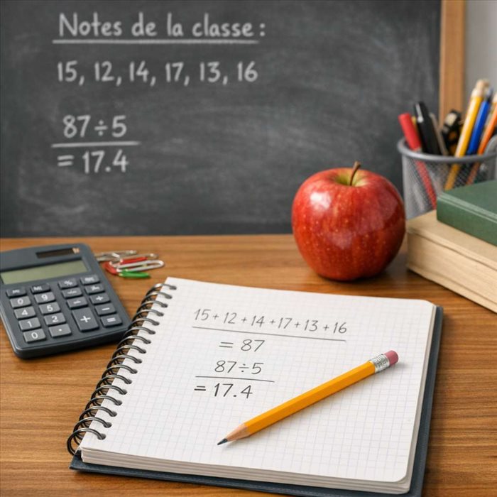 Comment calculer une moyenne de classe ? Méthode simple et exemples