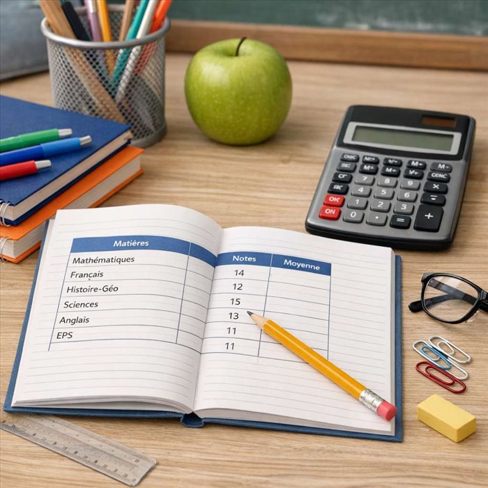 Comment calculer une moyenne scolaire au collège ? Guide simple