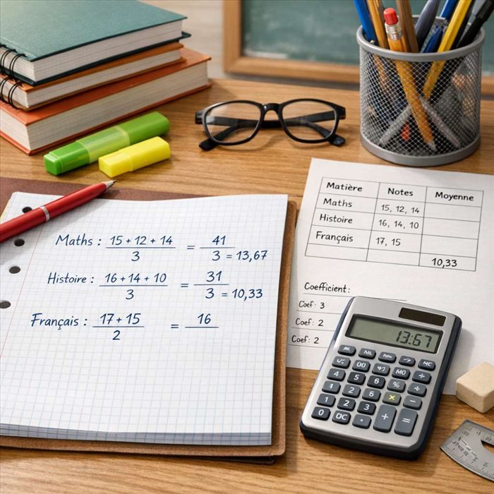 Comment calculer une moyenne scolaire au lycée ? | Guide complet