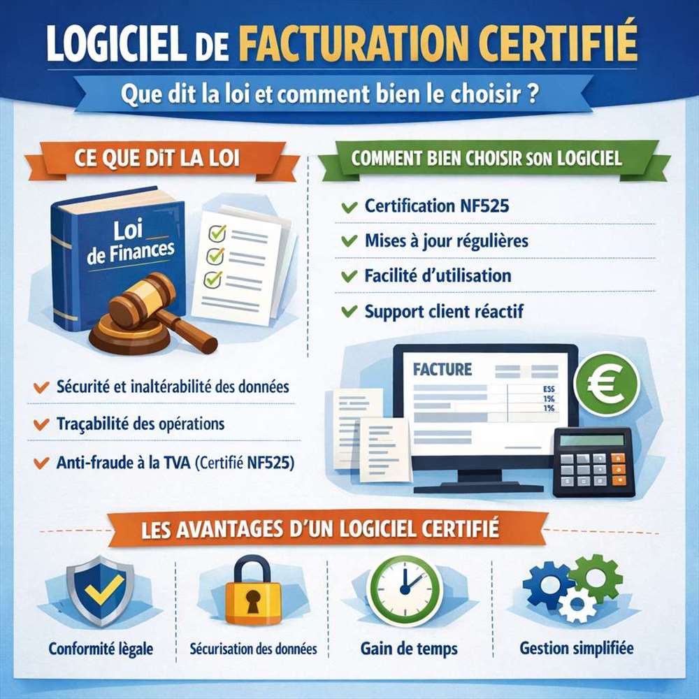 Logiciel de facturation certifié : que dit la loi et comment bien le choisir ?