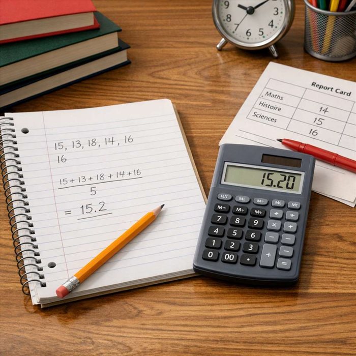Comment calculer une moyenne pour le contrôle continu ?
