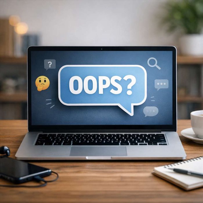 Opps : signification, origine et usage de l’expression internet