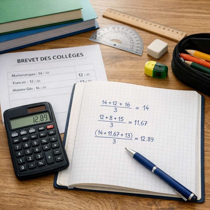 Calculer sa moyenne au brevet : méthode simple et rapide