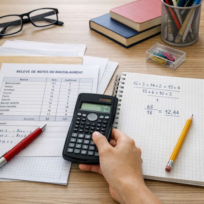 Calculer sa moyenne au bac : méthode simple et rapide