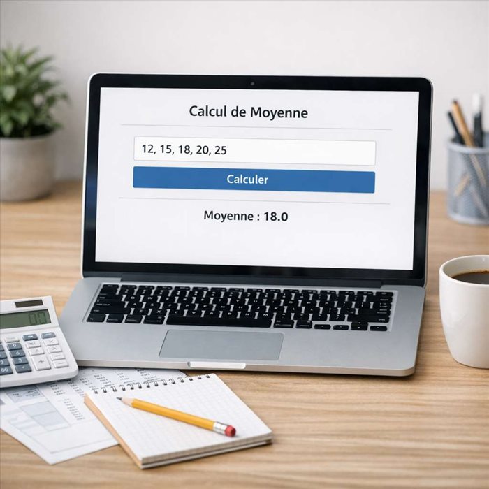 Calculer une moyenne en ligne gratuitement : guide simple et rapide