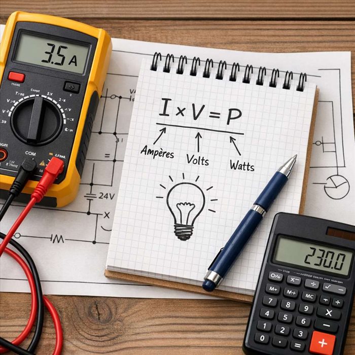 Convertir des ampères en watts : formule simple et rapide